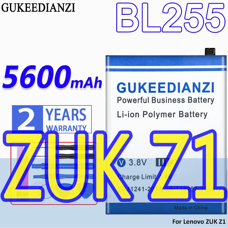

Аккумулятор GUKEEDIANZI высокой емкости BL255 5600 мАч для Lenovo ZUK Z1