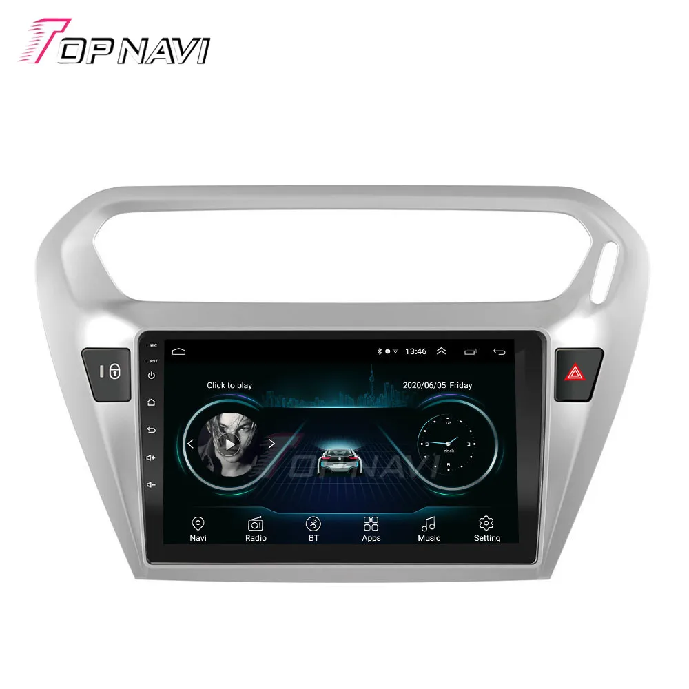 Android 10 0 Octa Core 6G + 128G 1 дюймов Автомобильный медиаплеер для Citroen Elysee 2014-2019