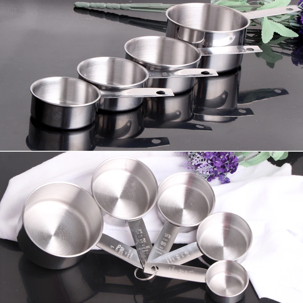 

Stainless Steel Measuring Cup Kitchen tool Measuring Spoons Scoop For Baking Sugar Coffee Measuring