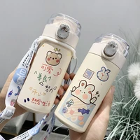 320ml cartoons stainless steel vacuum flask coffee tea milk travel mug gift cute bear water bottle insulated thermos cup