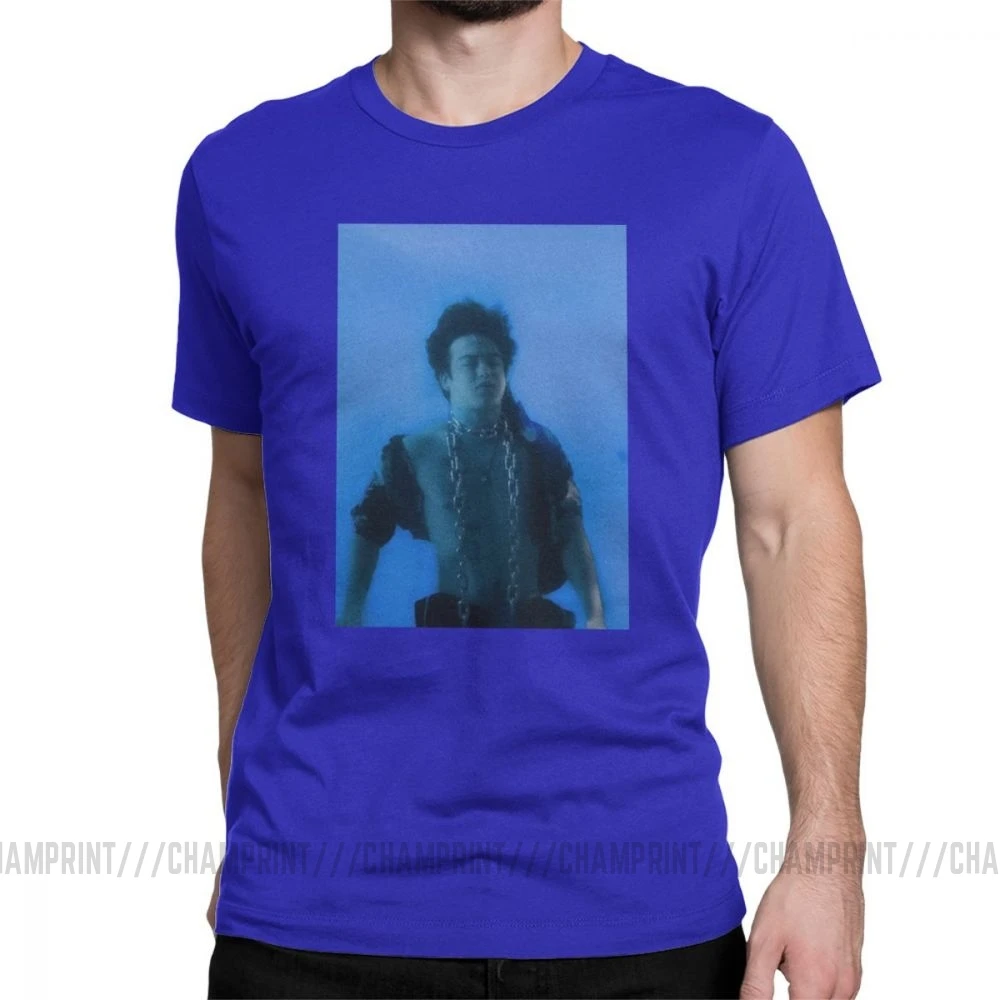 Joji In Tongues футболки для мужчин грязный Франк розовый Guy Meme японский Youtube сумасшедшая хлопковая Футболка короткий рукав Футболка подарок - Цвет: Синий