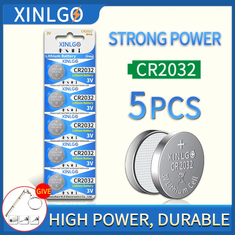 5 шт. CR2032 3 В литиевая батарея кнопочные батарейки для монет вольт пульт