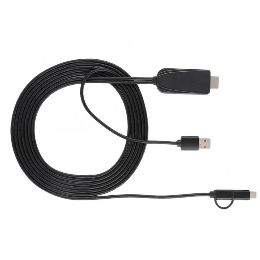 Micro usb type-C 2 в 1 к HDMI ABS алюминиевый сплав видео Конверсионный кабель адаптер же