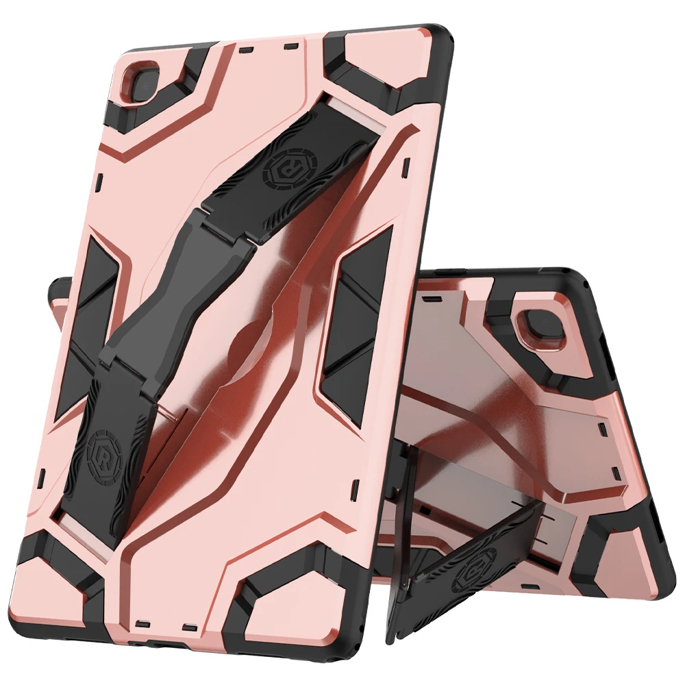 

Samsung Galaxy Tab A7 10.4 Inch 2020 SM-T505 T500 T507 Multiple Protection Heavy Armor Case with Bracket Hit Color Tablet Cover