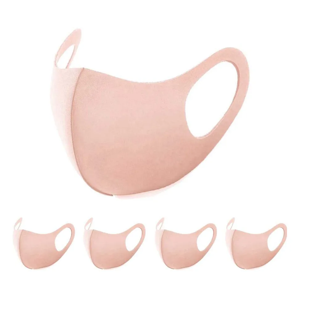 5 упаковок экономичная партия моющиеся дышащие маски с петлями для ушей защита от