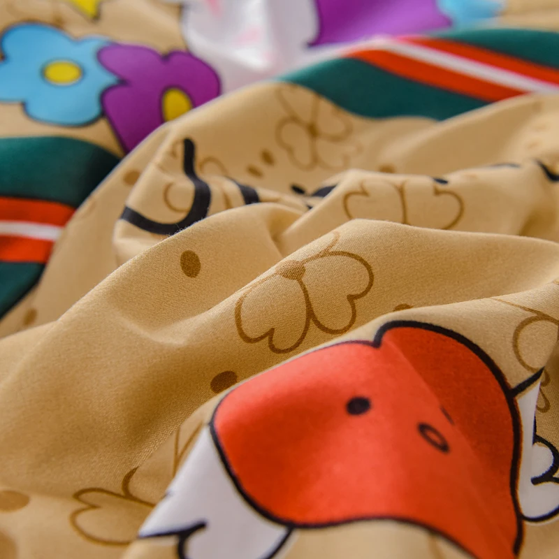 Комплект постельного белья с принтом для дома наволочка пододеяльник постельное