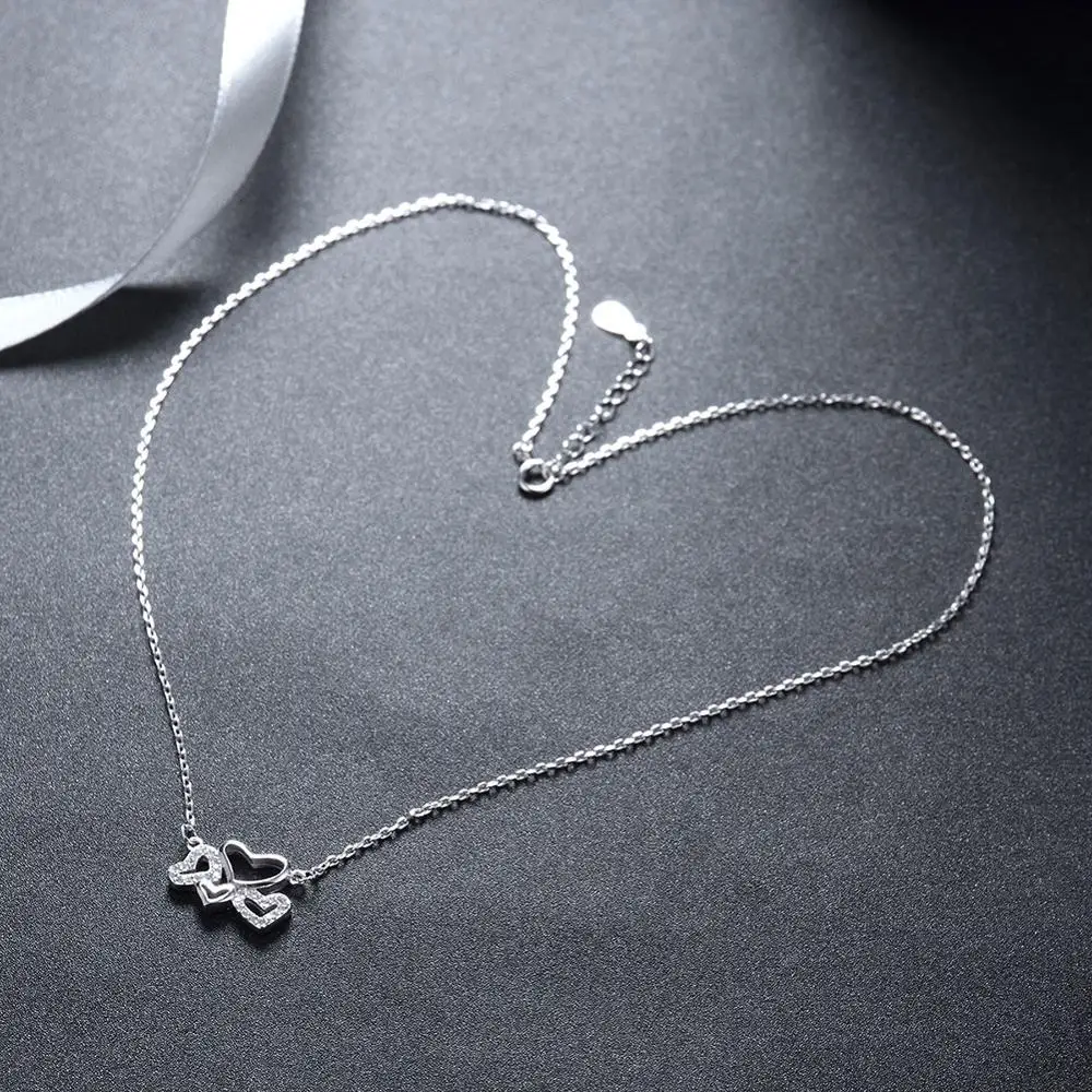 

ZEMIOR Heart Necklaces For Women 925 Sterling Silver Luxury CZ Cubic Zirconia Pendant Necklaces Silver 925 Jewelry Gift Best