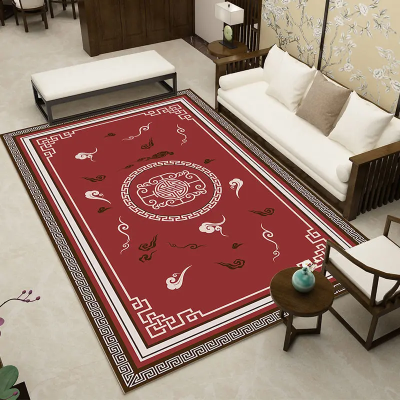 

Geometric Carpet for Living Room Velvet Rug Kids Bedroom Bedside Rugs Soft Square Fluffy Carpets Home Sofa Table Decor Mat