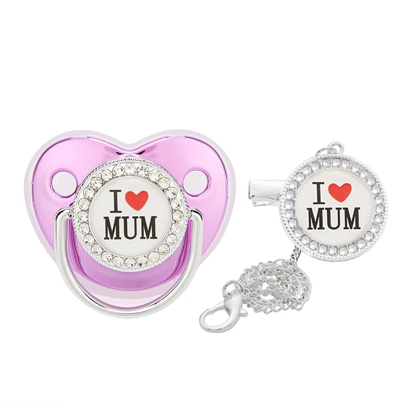 

Новый дизайн, уникальная серия Любви Стразы, детская пустышка-пустышка, детская пустышка