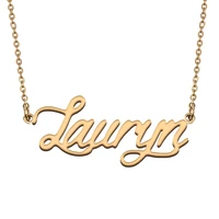 lauryn custom name necklace customized pendant choker personalized jewelry gift for women girls friend christmas present