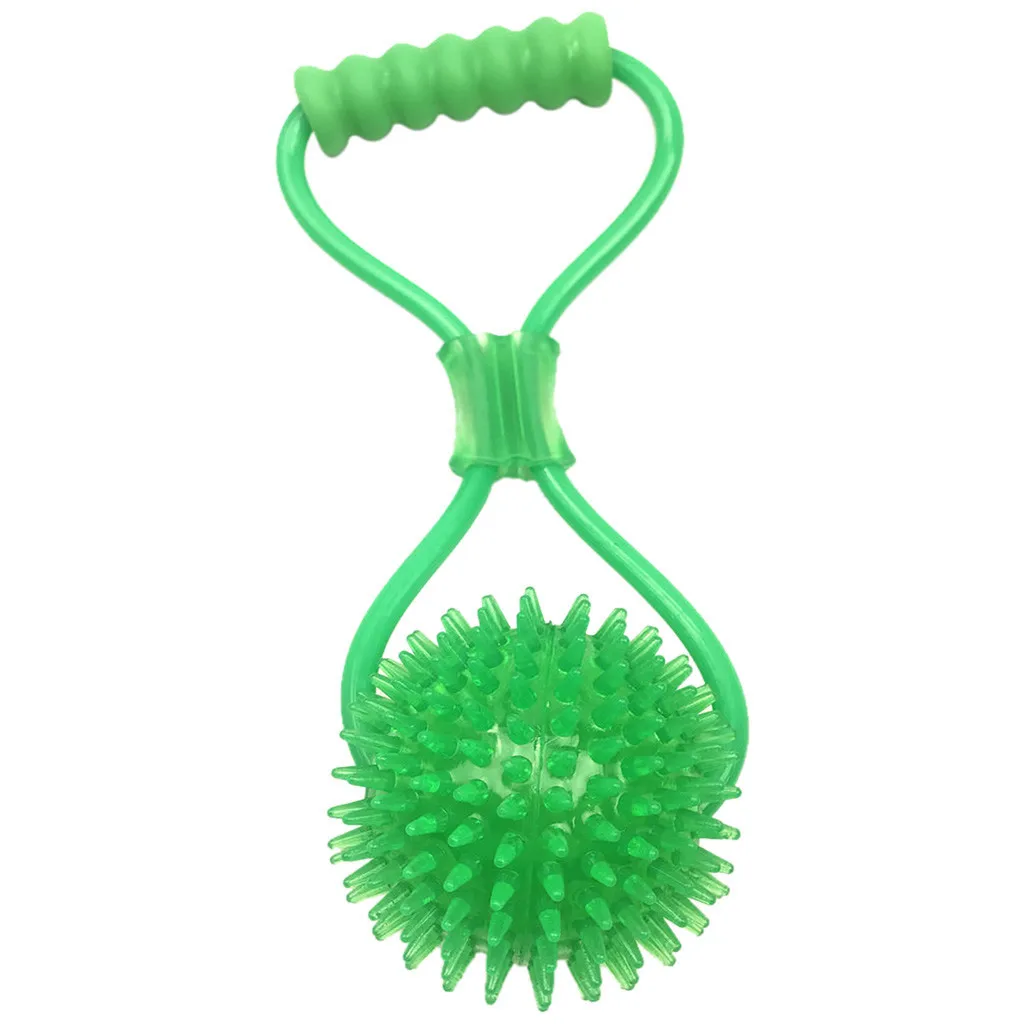 Style C Green Игрушка для укусов, многофункциональная молярная игрушка для собак, чистящая зубы, пищевая игрушка для чистки зубов из ТПР, безопасная Эластичность для собак, щенков - Цвет: Style C Green