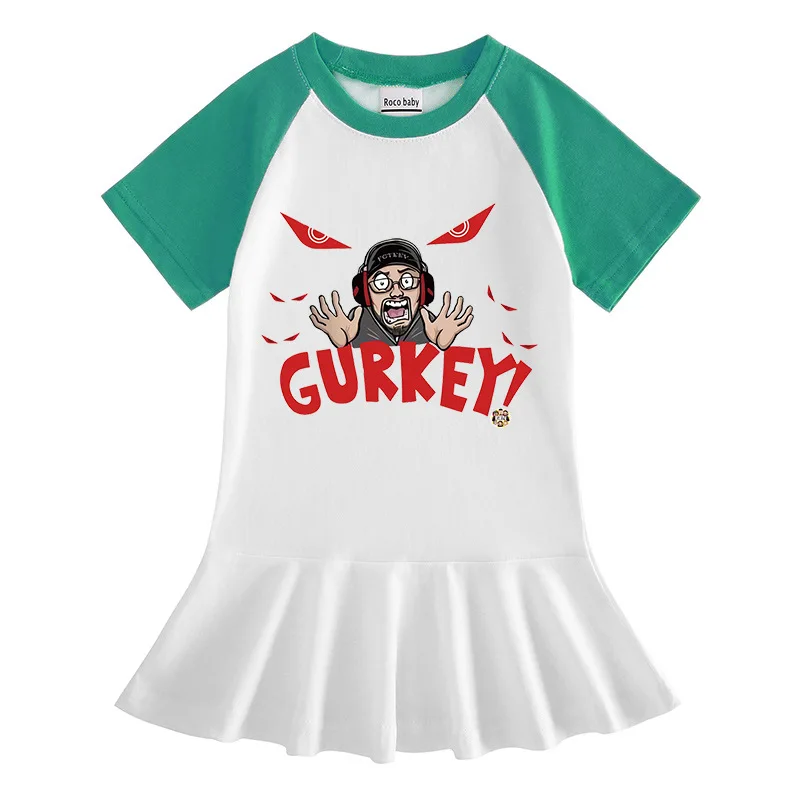 

Baby Girls Dresses Cotton Summer Cartoon Printed Kids Clothing 1-6 Years Girls Birthday Party Casual Dresses Short Sleeve Dress