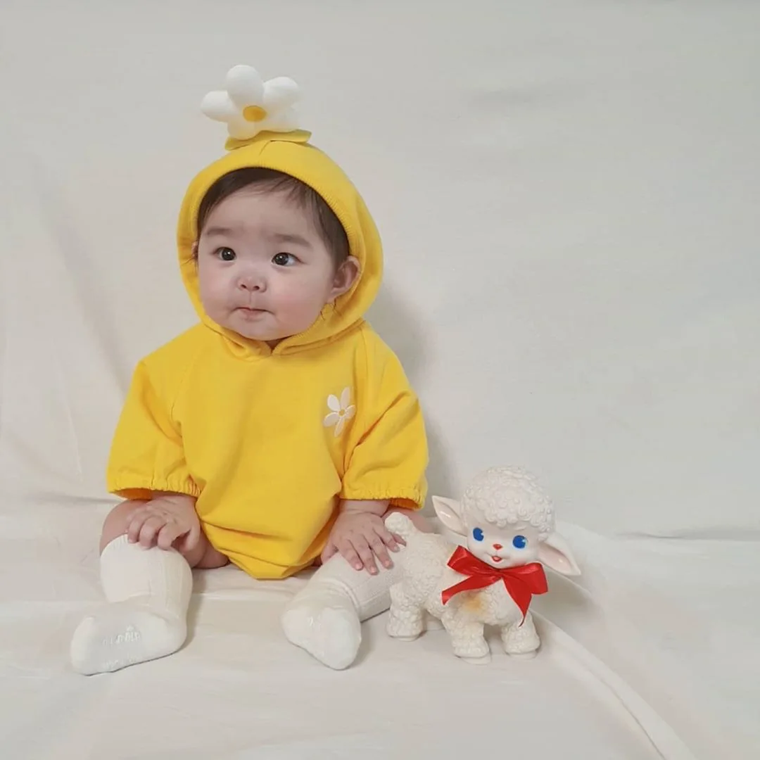 Для маленьких мальчиков и девочек боди 2021 Сезон весна-осень Новинка В Корейском