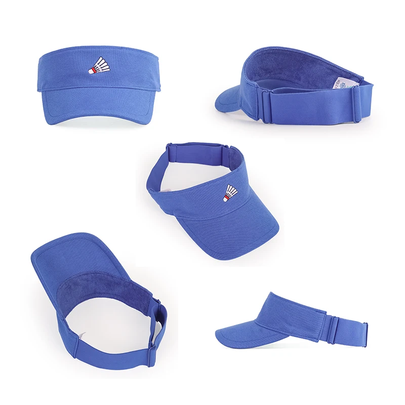 

Summer Cotton Sports Visors Badminton Embroidery Fashion Women Men Sun Visor Beanie Hats Adjustable Snapback Caps Dropshiping