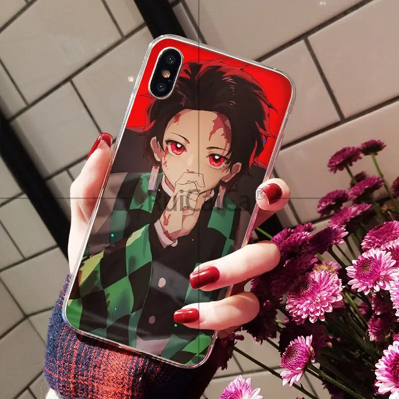 Ruicaica demon slayer аниме ТПУ мягкий силиконовый прозрачный чехол для телефона Apple iPhone 8 7 6 6S Plus X XS MAX 5 5S SE XR чехол