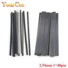 20 шт. 10 пар 40 контактов 1x40 один ряд штекер и гнездо 2,54 ломаемый контактный разъем PCB JST разъем полосы для Arduino Black