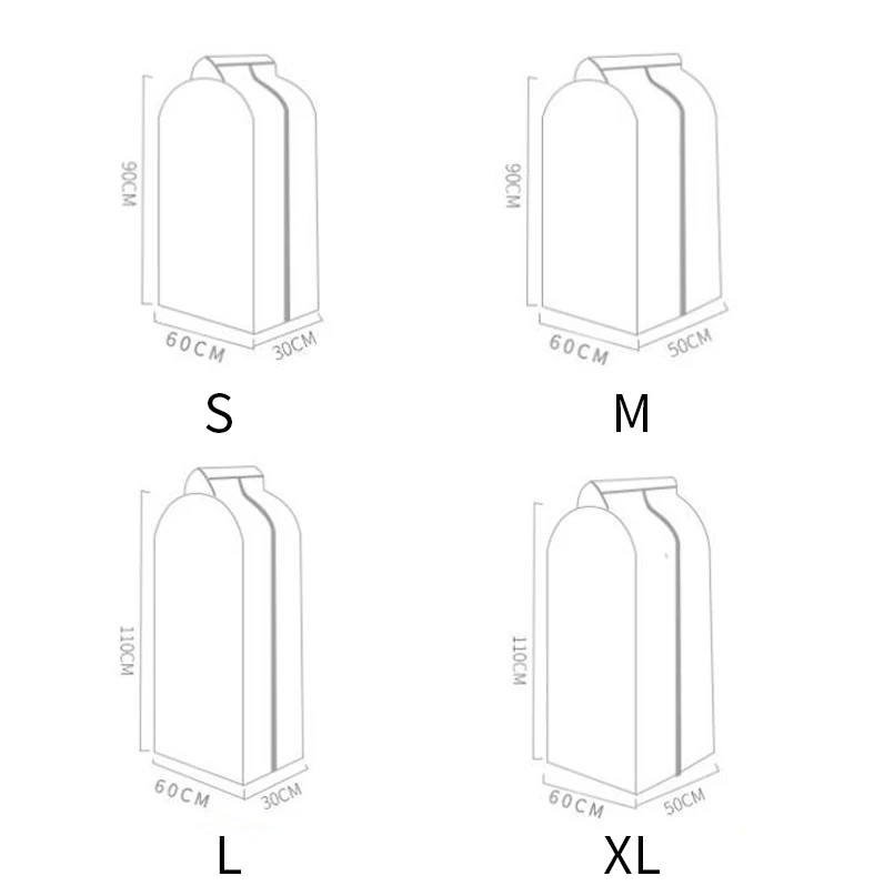 Защитный чехол для одежды Пылезащитный Водонепроницаемый костюма пальто мешок хранения пыли подвесной