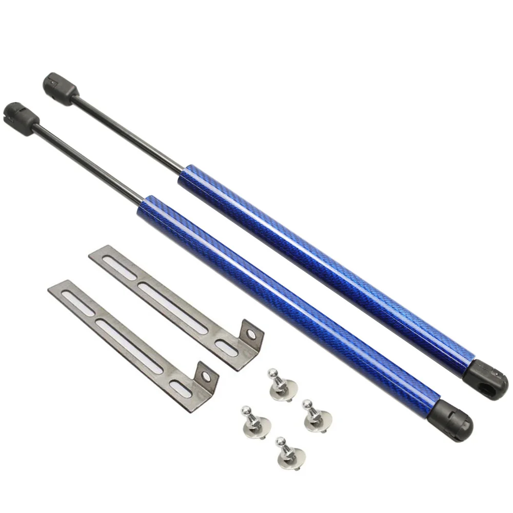 blue carbon fiber Для SEAT Leon MK3 2012- шрифт капота модифицирует газовые стойки из углеродного волокна поддержка подъема Амортизатор аксессуары для амортизаторов амортизатор - Цвет: blue carbon fiber