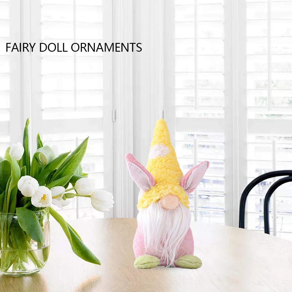 

Carrot Shape Easter Bunny Gnome Decoration Easter Faceless Doll Plush Dwarf Home Party Decorations Kids Toys