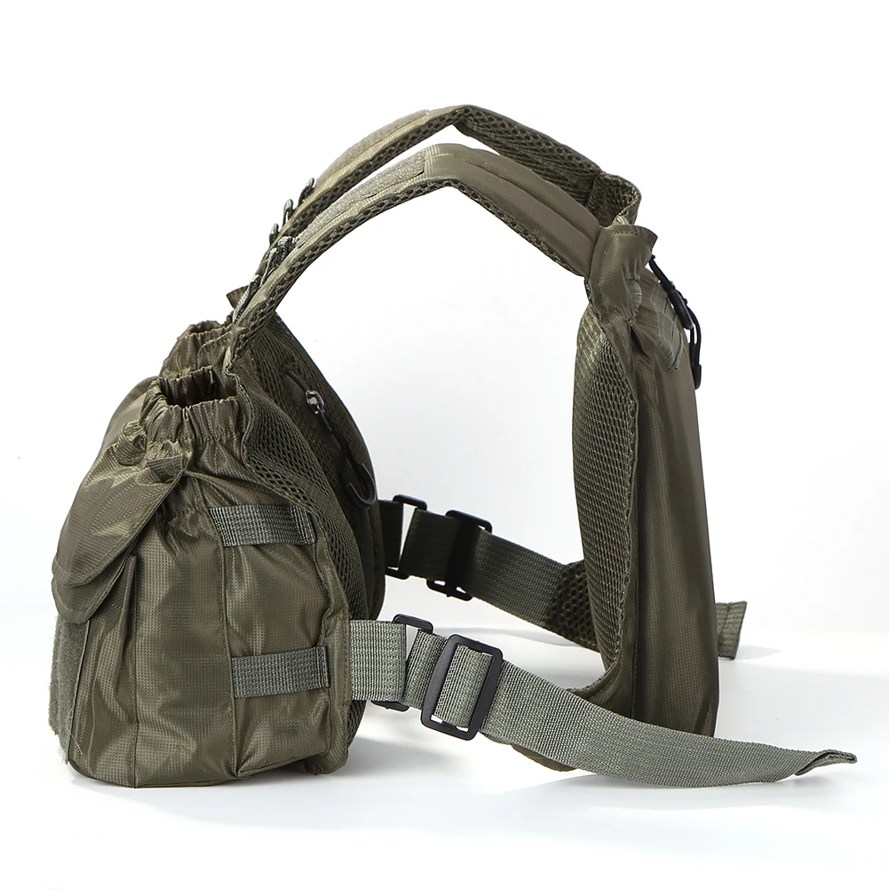

Outdoor Travel Fishing Vest Mesh Photography Waistcoat Adjustable Multi-pocket for Outdoor Fishing Portable Accessories