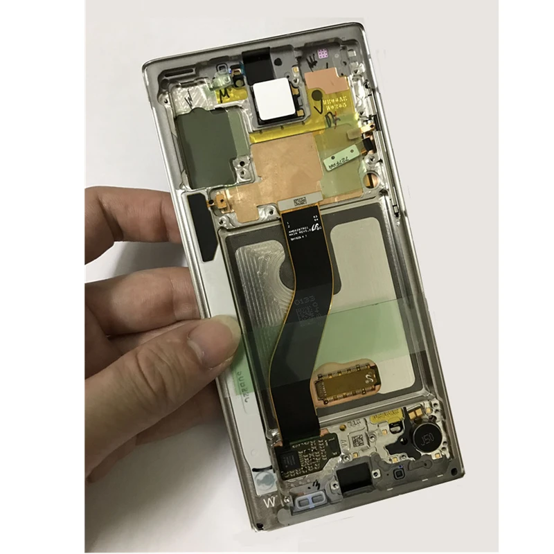 AMOLED для SAMSUNG Galaxy Note 10 N970F lcd с рамкой дисплей сенсорный экран для SAMSUNG Note 10 дисплей Note10 N970U N970N N9700