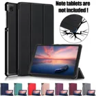 Защитные чехлы для планшета из искусственной кожи, чехол для Samsung Tab A7 Lite 8,7 дюйма 2021, защитный рукав, черный твердый чехол для ПК, подставка для планшета