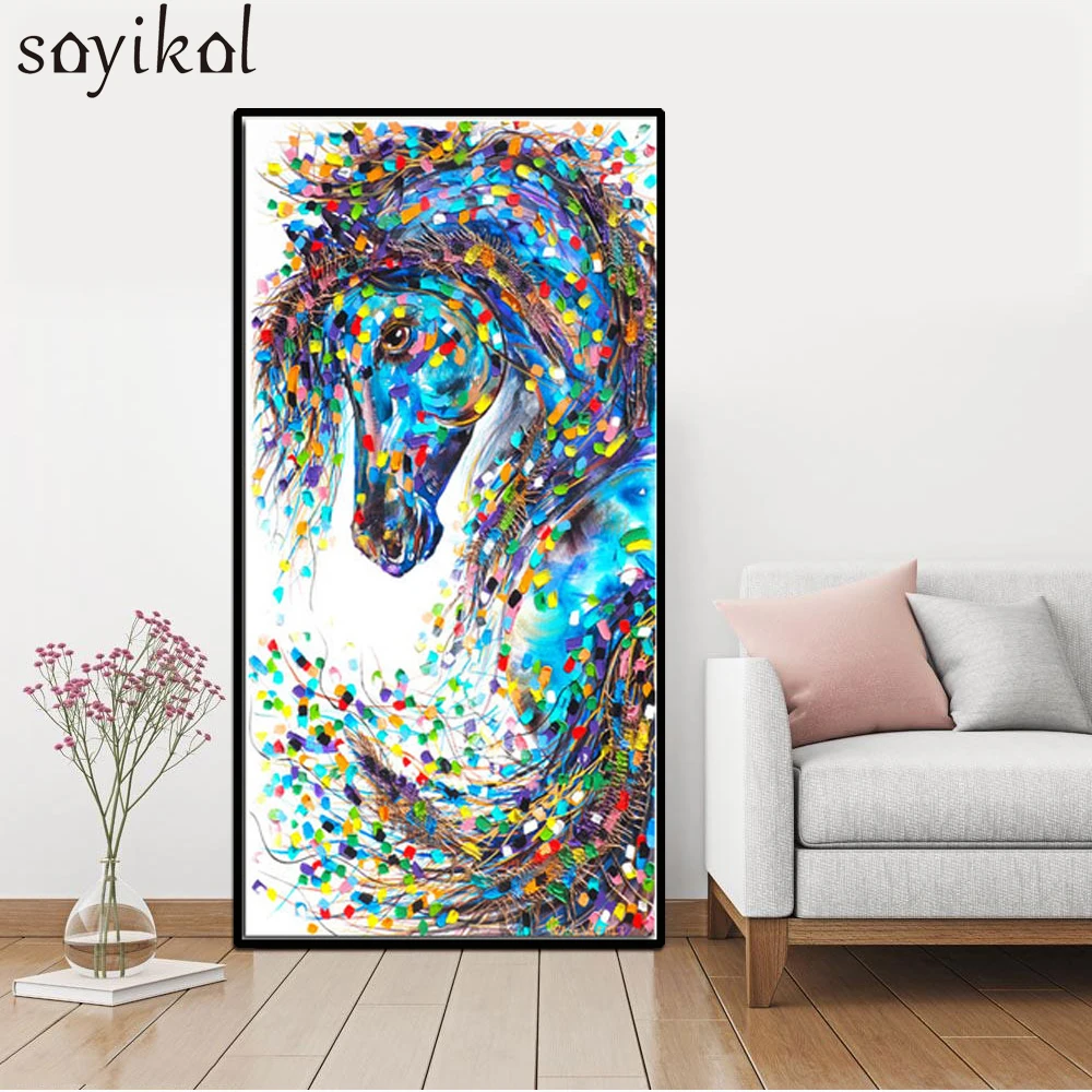 11 холст печать лошади животные декоративная картина плакат скандинавские стены
