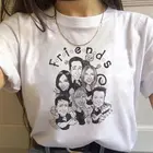 Футболка женская с надписью best friends, Повседневная рубашка с рисунком алфавита для ТВ-шоу в стиле Харадзюку, топ с надписью best friends