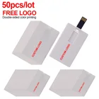 Usb-флеш-накопитель для банковских карт, USB 2,0, 8-16 Гб, 50 шт.лот