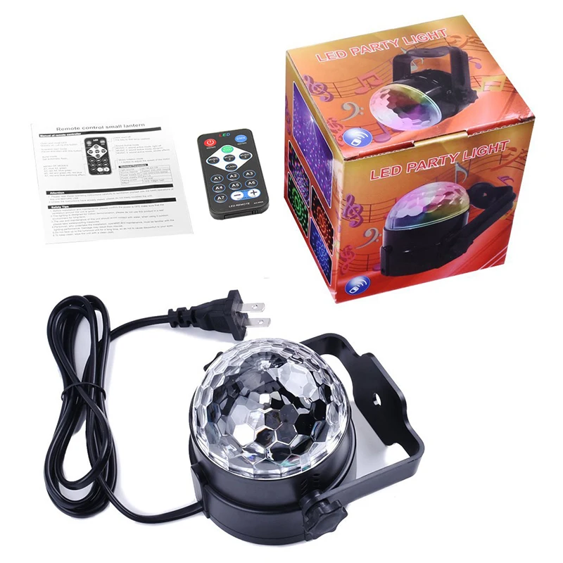 AC 80-260V активация музыки Красочный светодиодный сценический свет дистанционное
