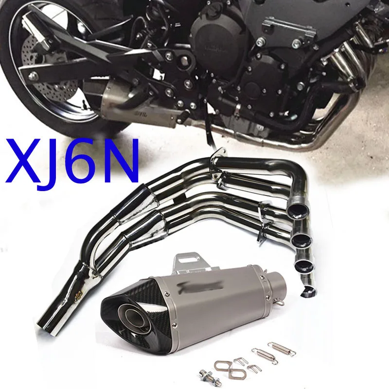 Выхлопная труба без шнуровки для мотоцикла Yamahaa XJ6N akrapovic выхлопная глушителя