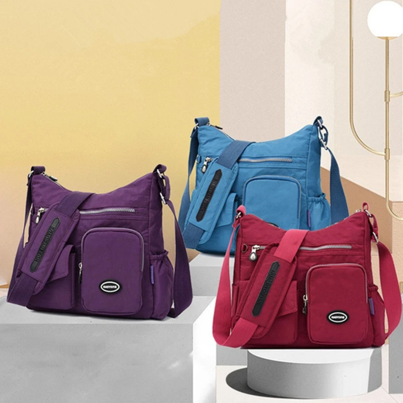 

Luxury Handbags Women Bags Designer Waterproof Nylon Cloth Crossbody Bags For Women 2022 Large Capacity Lady Shoulder Bag Tote