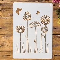 a4 29cm dandelion butterfly ii diy layering stencils painting scrapbook coloring embossing album decorative template