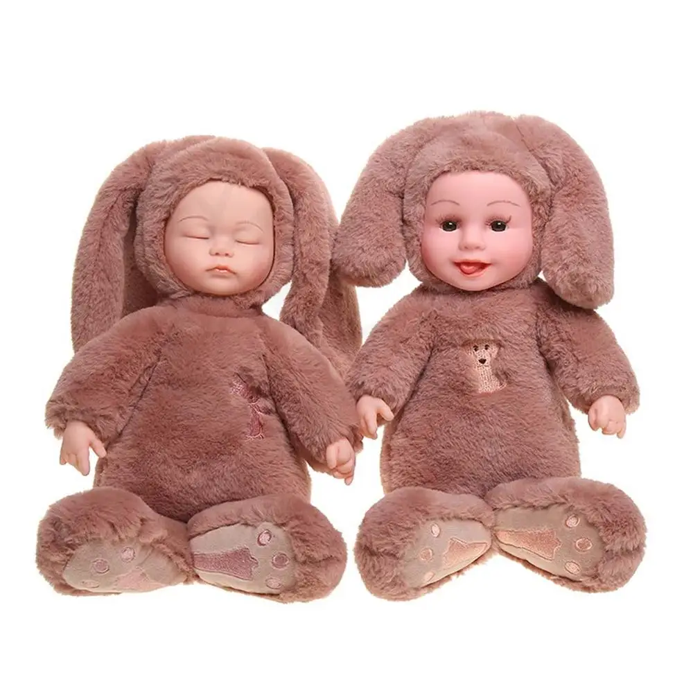 Плюшевая кукла-кролик виниловая имитация куклы сенсорные вокальные пения