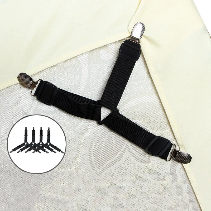 4 шт./компл. эластичные захваты застежка для ремня зажимы простыни наматрасника