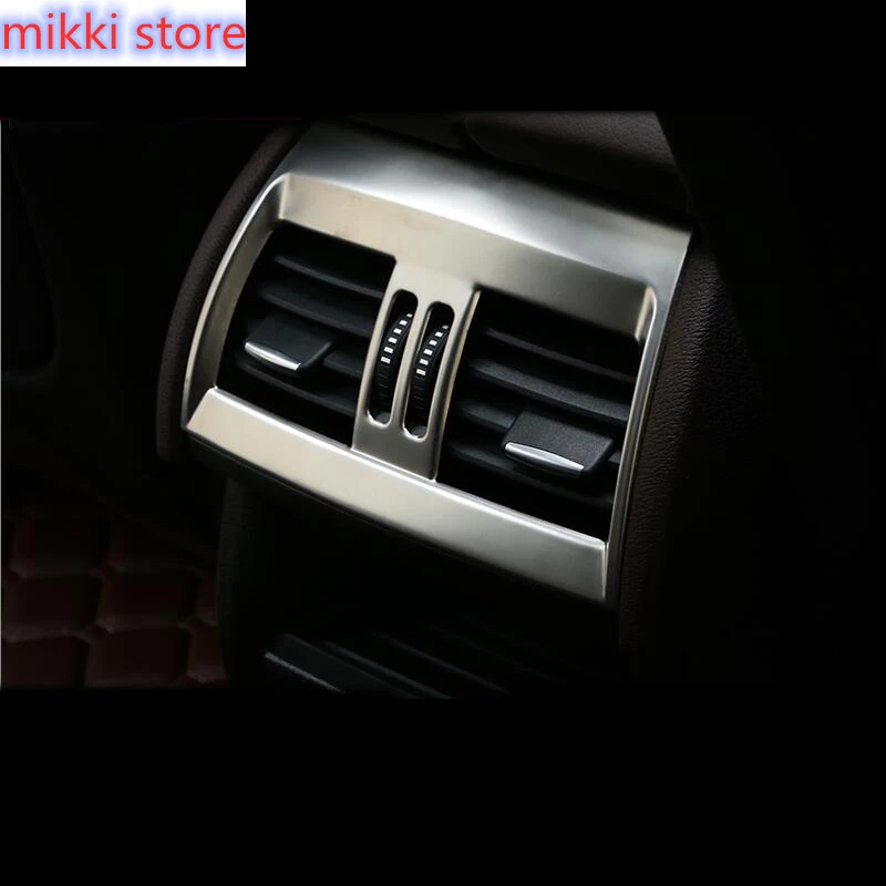 

Car Styling Rear Air Outlet Air Conditioning Vent Decorative Cover Frame Stickers For BMW X5 X6 F15 F16 E70 E71 Auto Accessories