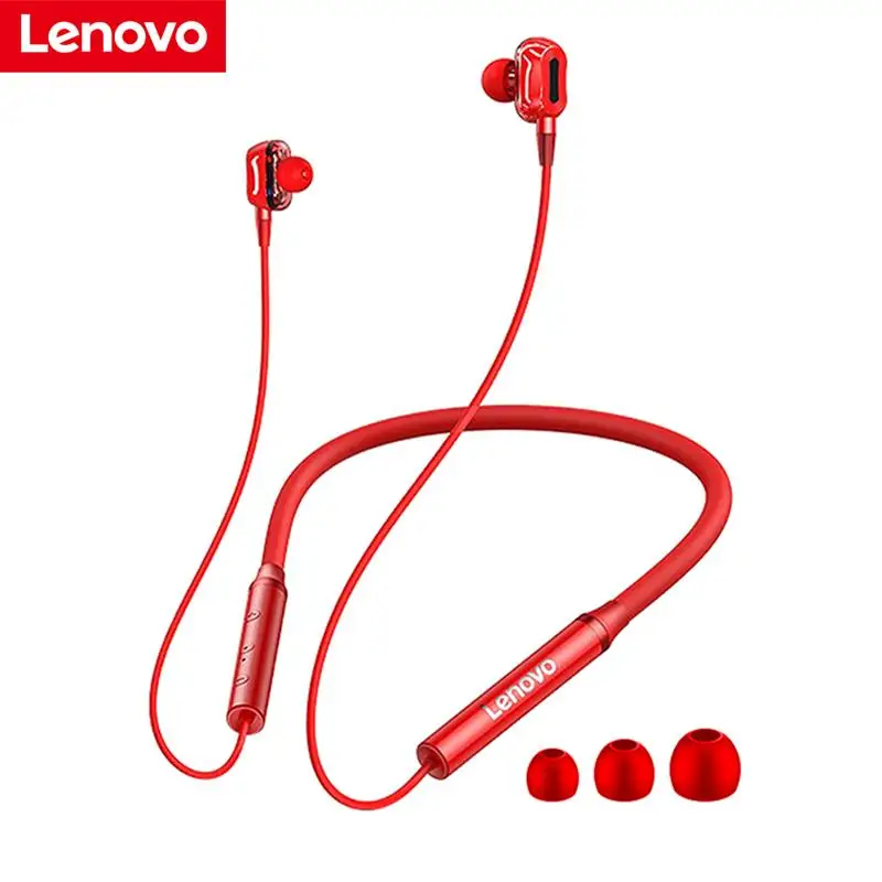 

1 Pc Lenovo HE05Pro Wireless Bluetooth 5.0 Neckband Earphones Waterproof HiFi Stereo Sport Earbud With Noise Cancelling Mic