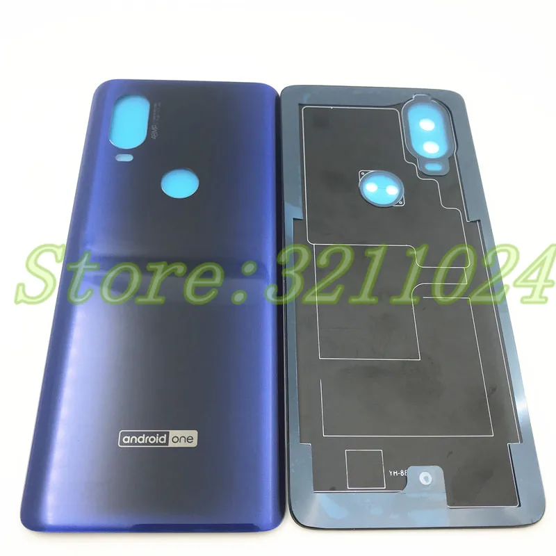 Стеклянная Крышка батарейного отсека задняя крышка корпуса для Motorola One Vision P50 XT1970