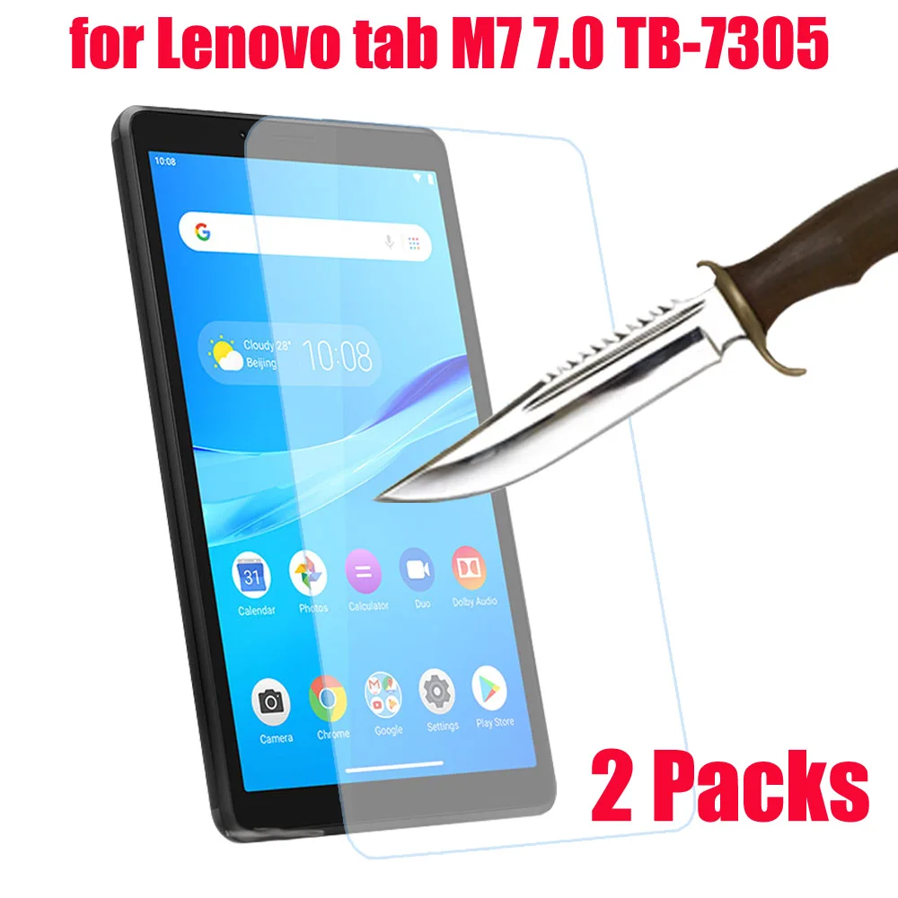 2 шт./упаковка Защитное стекло для Lenovo tab M7 TB 7305|Защитные экраны планшеов| |