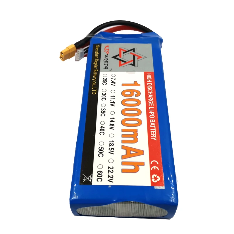 

2S 7.4V RC Lipo Battery 16000mAh 25C High Capacity For Helicopter Drone Plane Car Toy RC Li-Po Battery High Power