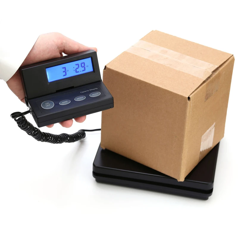B&aacute;scula de plataforma de equipaje, paquete electr&oacute;nico LCD, Mini port&aacute;til, 2g, 50kg-5