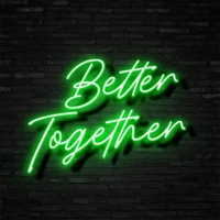 ohaneonk custom better together 12v led neon sign light for home room wall bar pub club decor party wedding signs drop shipping