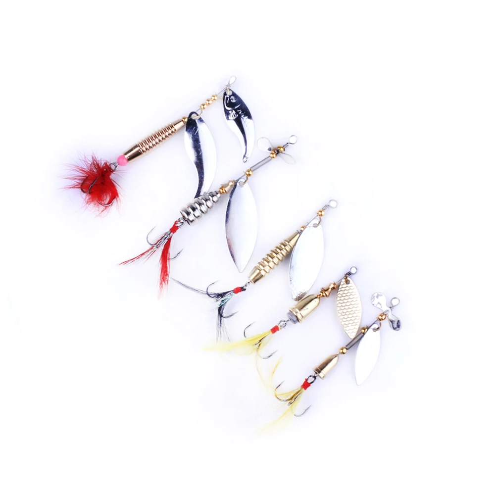 5 шт. блесна металлическая для рыбалки спиннинговая приманка снасти жесткий