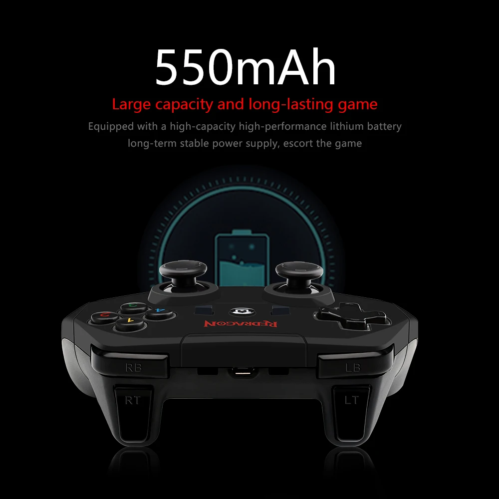 Redragon HARROW G808 беспроводной геймпад PC игровой контроллер Harrow для Windows PS3 Playstation Android