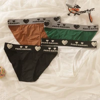 womens underwear sexy letter panties fashion ice silk sports briefs mid waist traceless comfort underpants female lingerie