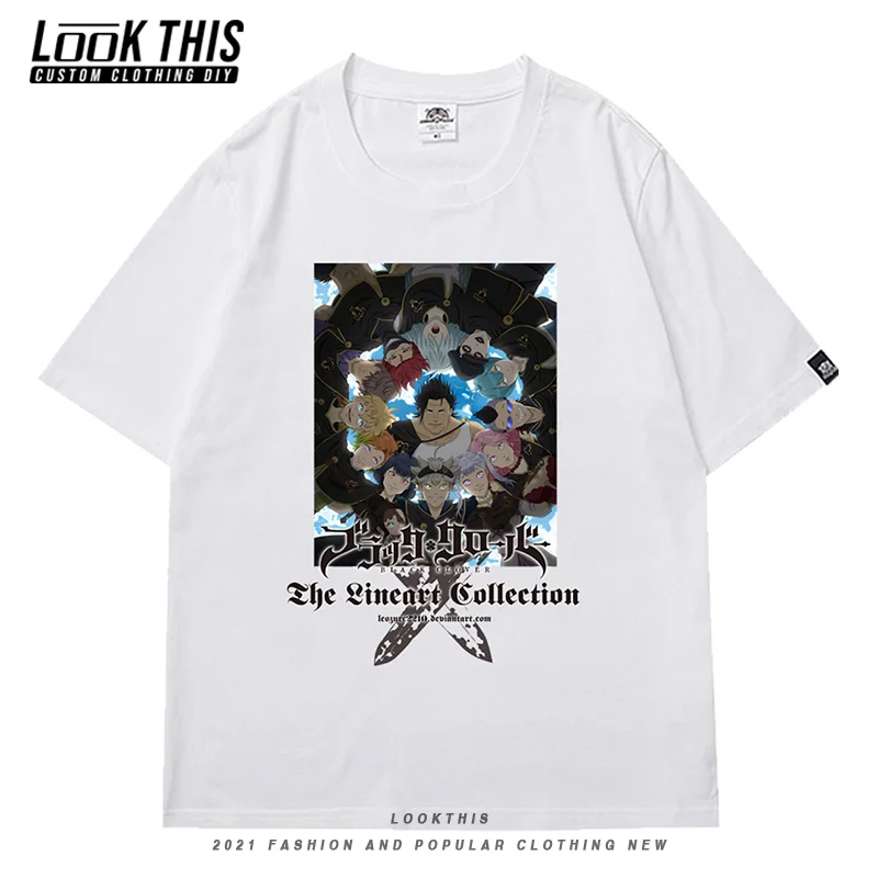 

Anime Children Black Clover Cool T Shirts Harajuku Student Daily Short Sleeve Teens Popular Tops Summer 2021 Oversized T Shirts