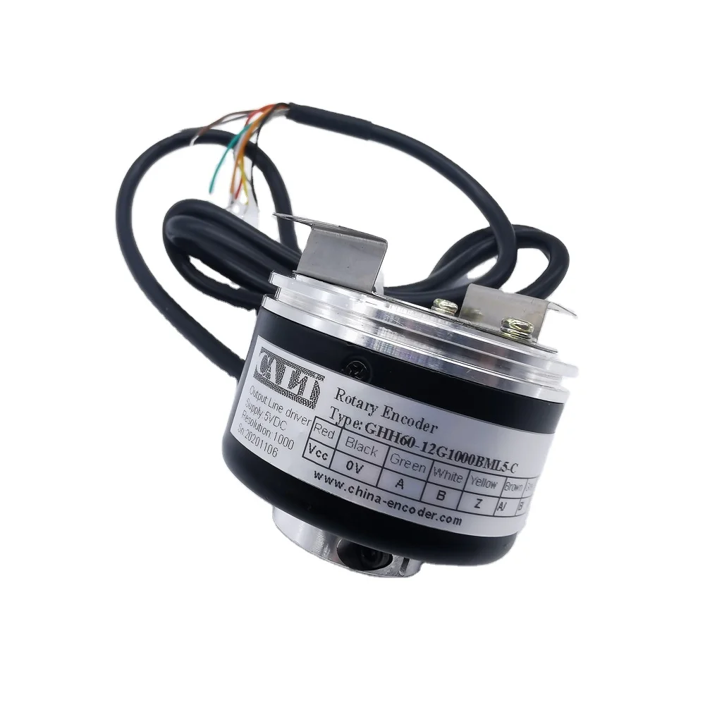 

BHG Hollow encoder 1000ppr 60mm outer 12mm shaft Incremental encoder RS422 Optical encoder