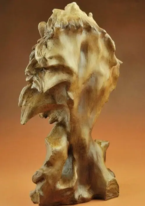 Креативная скульптура из смолы большая кошка голова льва бюст статуя животного