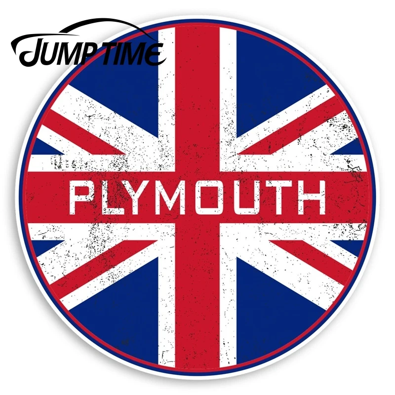 Виниловые наклейки Plymouth с флагом Великобритании водостойкие аксессуары для