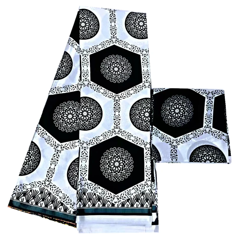 Имитация шелка ткань с Африканским принтом африканская оптовая продажа тканей